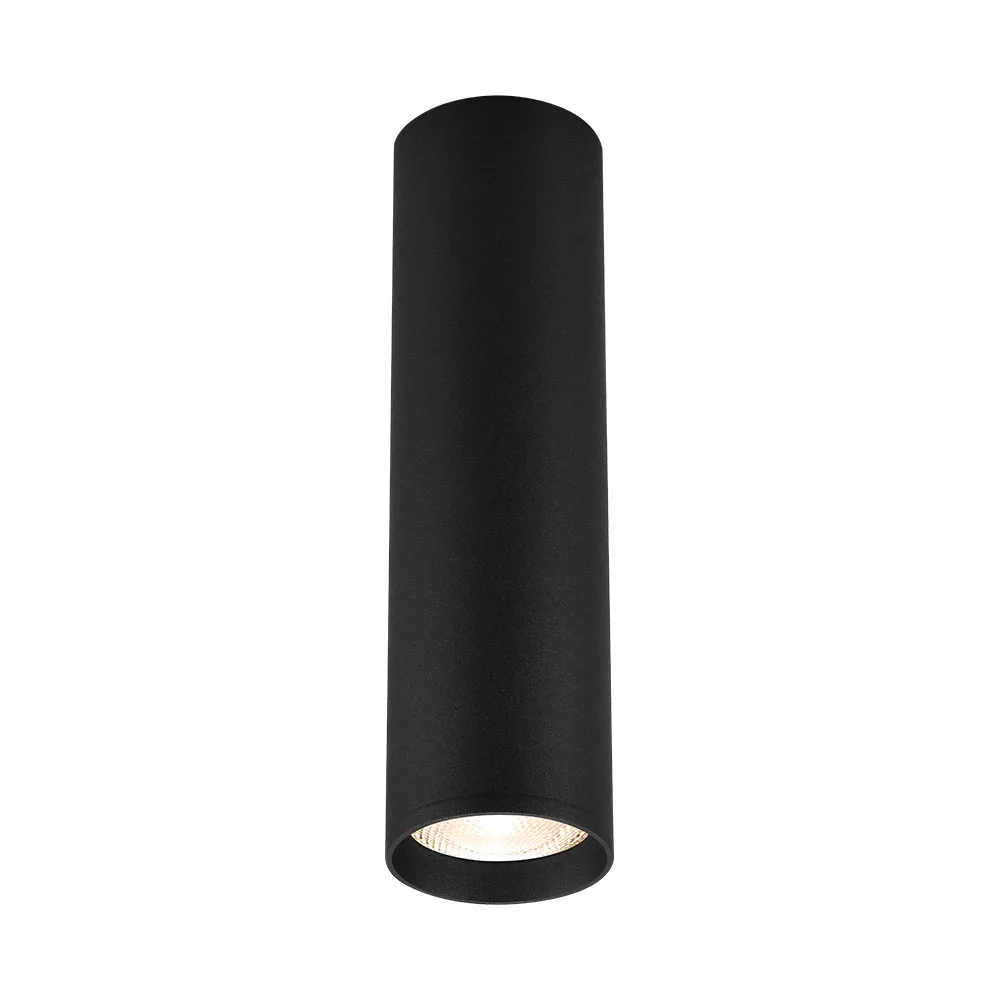 Spot encastrable LED GU10 double rond noir – 2 lumières orientables, max 2×35W, IP20 – BH04-00561