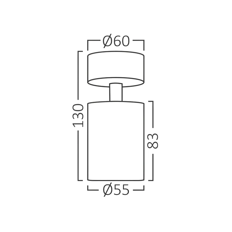Braytron LED Deckenleuchte Max.1×35W GU10, IP20 Deckenlampe für Wohnzimmer, Küche, Flur (Weiß) – Ansicht 7