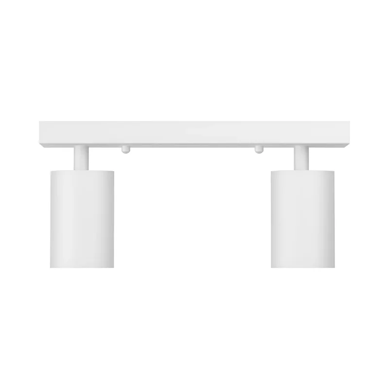 Braytron LED Deckenstrahler 2 Flammig GU10 – Schwenkbarer Deckenspot 350° Drehbar – Moderne Deckenleuchte in Weiß, Schwarz oder Gold – Spotlampe für Küche, Wohnzimmer & Schlafzimmer (weiß) – Ansicht 5
