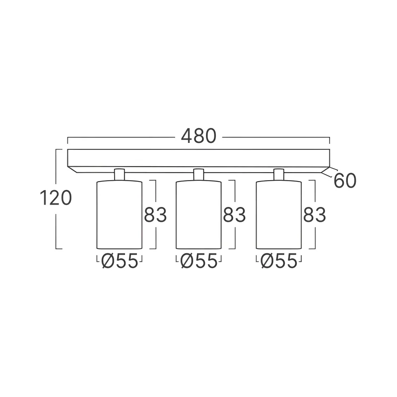 Braytron LED Deckenstrahler 3 Flammig GU10 – Schwenkbarer Deckenspot 350° Drehbar – Moderne Deckenleuchte in Weiß, Schwarz oder Gold – Spotbalken für Küche, Wohnzimmer & Flur (schwarz) – Ansicht 7