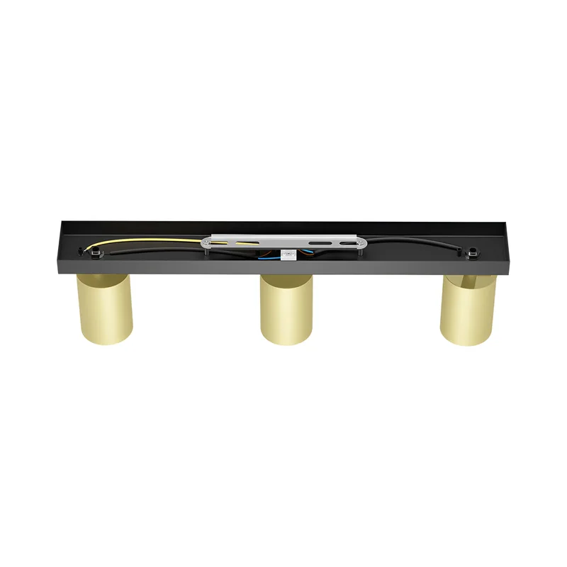 Braytron LED Deckenstrahler 3 Flammig GU10 – Schwenkbarer Deckenspot 350° Drehbar – Moderne Deckenleuchte in Weiß, Schwarz oder Gold – Spotbalken für Küche, Wohnzimmer & Flur (gold) – Ansicht 6