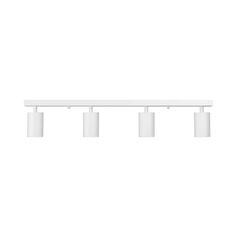 Braytron GU10 Deckenstrahler 4 Flammig LED – Schwenkbare Deckenleuchte 640mm – Moderner Deckenspot Aluminium 350° Drehbar – Innenbeleuchtung für Wohnzimmer, Küche & Büro – Weiß Schwarz Gold (weiß) – Ansicht 5