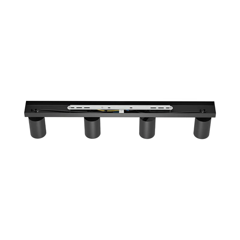 Braytron GU10 Deckenstrahler 4 Flammig LED – Schwenkbare Deckenleuchte 640mm – Moderner Deckenspot Aluminium 350° Drehbar – Innenbeleuchtung für Wohnzimmer, Küche & Büro – Weiß Schwarz Gold (schwarz) – Ansicht 6