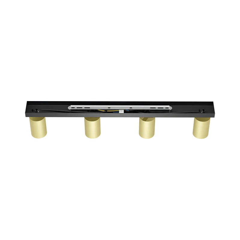 Braytron GU10 Deckenstrahler 4 Flammig LED – Schwenkbare Deckenleuchte 640mm – Moderner Deckenspot Aluminium 350° Drehbar – Innenbeleuchtung für Wohnzimmer, Küche & Büro – Weiß Schwarz Gold (gold) – Ansicht 5