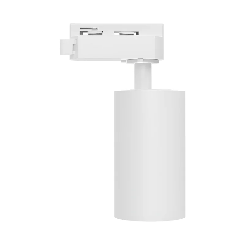 Braytron LED Schienenstrahler Max.1×10W GU10, 3-Phasen Strahler, schwenkbar, Stromschienenstrahler (White-Black) – Ansicht 5