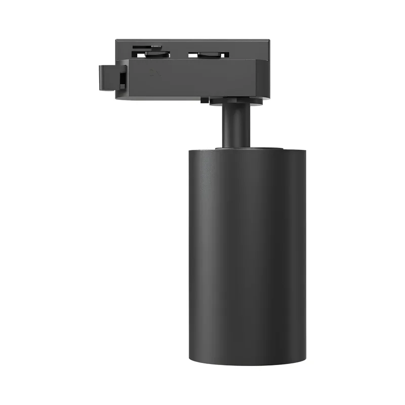 Braytron LED Schienenstrahler Max.1×10W GU10, 3-Phasen Strahler, schwenkbar, Stromschienenstrahler (Black-Black) – Ansicht 5