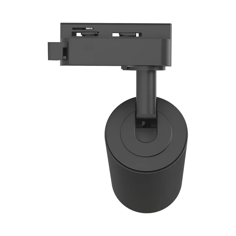 Braytron LED Schienenstrahler Max.1×10W GU10, 3-Phasen Strahler, schwenkbar, Stromschienenstrahler (Black-Black) – Ansicht 7