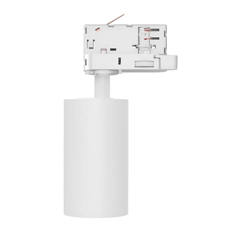 Braytron LED Schienenstrahler, Schienenbeleuchtung – LED Spot für 3-Phasen-Schienensystem – Dreh- & schwenkbar – Innenbeleuchtung für Shop, Galerie, Büro, Wohnzimmer – Tracklight, GU10, weiß – Ansicht 4