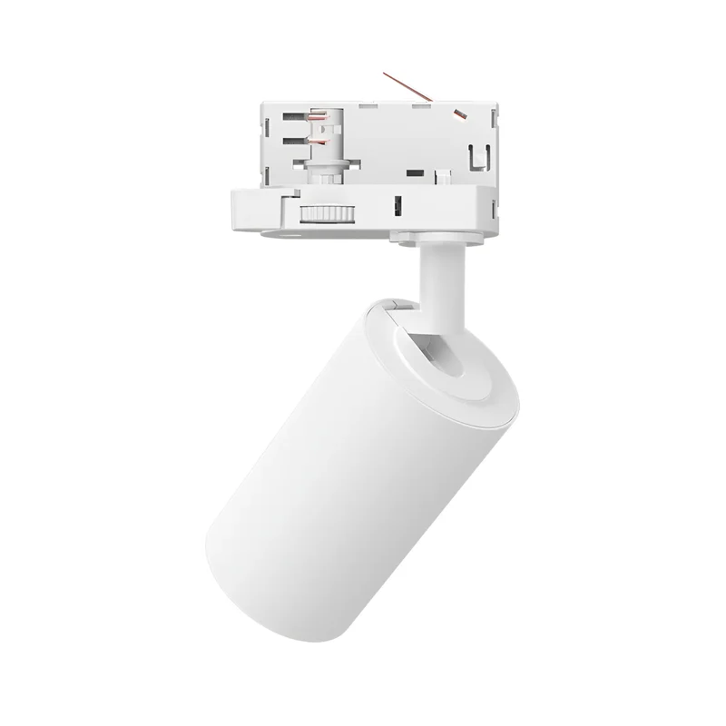 Braytron LED Schienenstrahler, Schienenbeleuchtung – LED Spot für 3-Phasen-Schienensystem – Dreh- & schwenkbar – Innenbeleuchtung für Shop, Galerie, Büro, Wohnzimmer – Tracklight, GU10, weiß – Ansicht 5