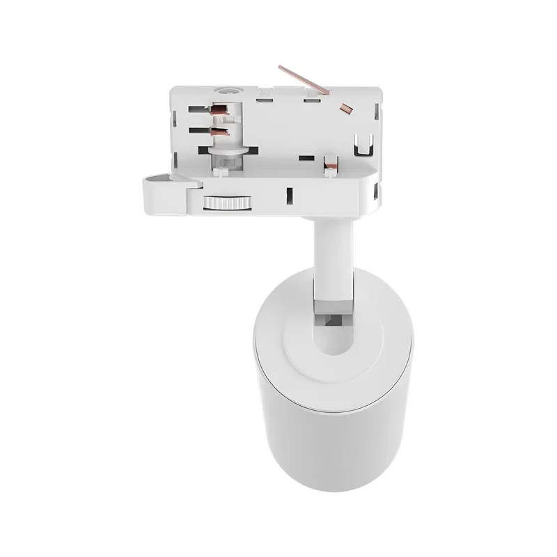 Braytron LED Schienenstrahler, Schienenbeleuchtung – LED Spot für 3-Phasen-Schienensystem – Dreh- & schwenkbar – Innenbeleuchtung für Shop, Galerie, Büro, Wohnzimmer – Tracklight, GU10, weiß – Ansicht 6