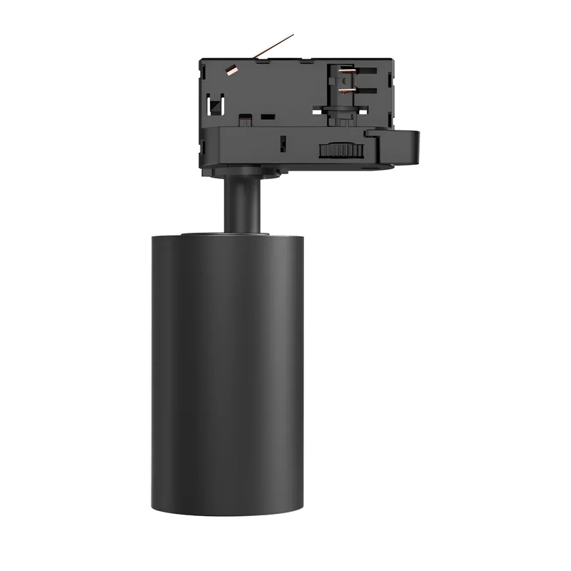 Braytron LED Schienenstrahler, Schienenbeleuchtung – LED Spot für 3-Phasen-Schienensystem – Dreh- & schwenkbar – Innenbeleuchtung für Shop, Galerie, Büro, Wohnzimmer – Tracklight, GU10, schwarz – Ansicht 4