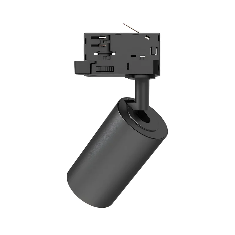 Braytron LED Schienenstrahler, Schienenbeleuchtung – LED Spot für 3-Phasen-Schienensystem – Dreh- & schwenkbar – Innenbeleuchtung für Shop, Galerie, Büro, Wohnzimmer – Tracklight, GU10, schwarz – Ansicht 5
