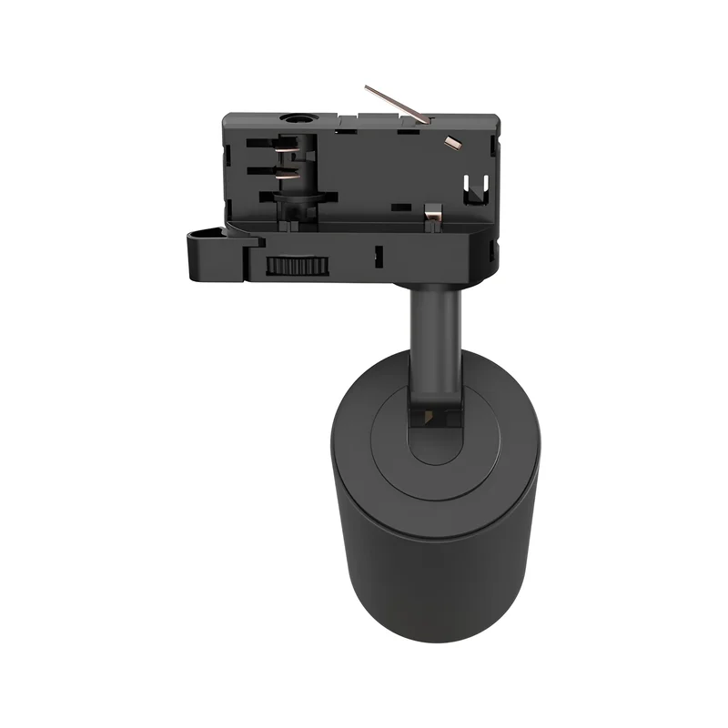 Braytron LED Schienenstrahler, Schienenbeleuchtung – LED Spot für 3-Phasen-Schienensystem – Dreh- & schwenkbar – Innenbeleuchtung für Shop, Galerie, Büro, Wohnzimmer – Tracklight, GU10, schwarz – Ansicht 6