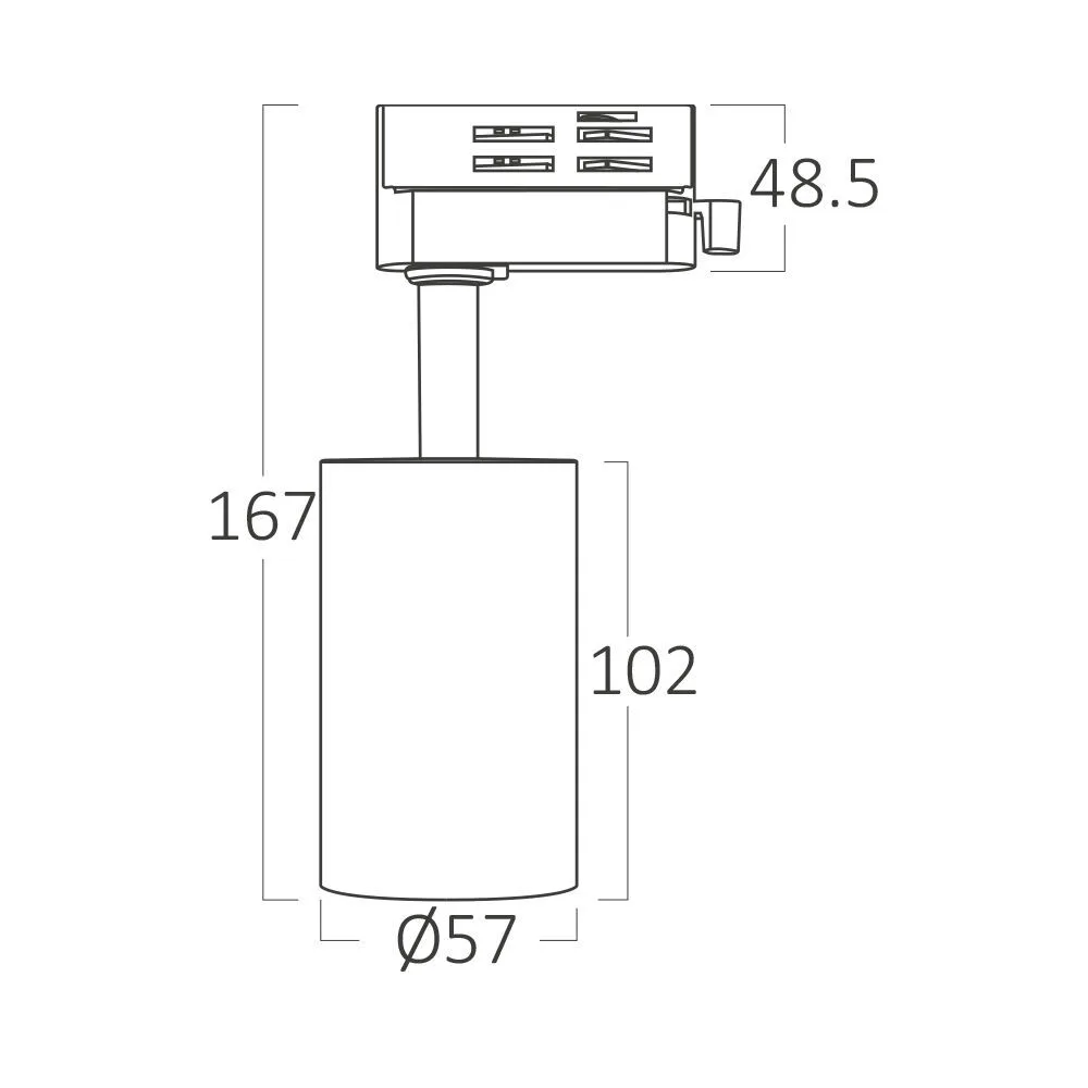 Braytron LED Schienenstrahler, Schienenbeleuchtung – LED Spot für 3-Phasen-Schienensystem – Dreh- & schwenkbar – Innenbeleuchtung für Shop, Galerie, Büro, Wohnzimmer – Tracklight, GU10, schwarz – Ansicht 8