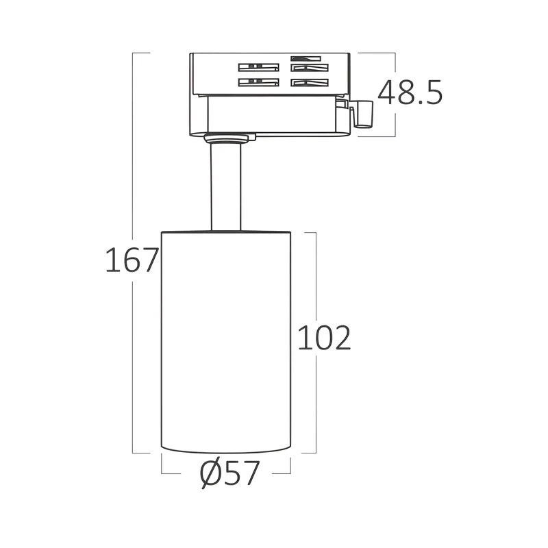 Braytron LED Schienenstrahler – 3-Phasen-Spot in goldfarbener Optik für Schienensystem – dreh- & schwenkbar – GU10 Fassung – LED Strahler für Shop, Galerie, Büro oder Wohnzimmer – Ansicht 7
