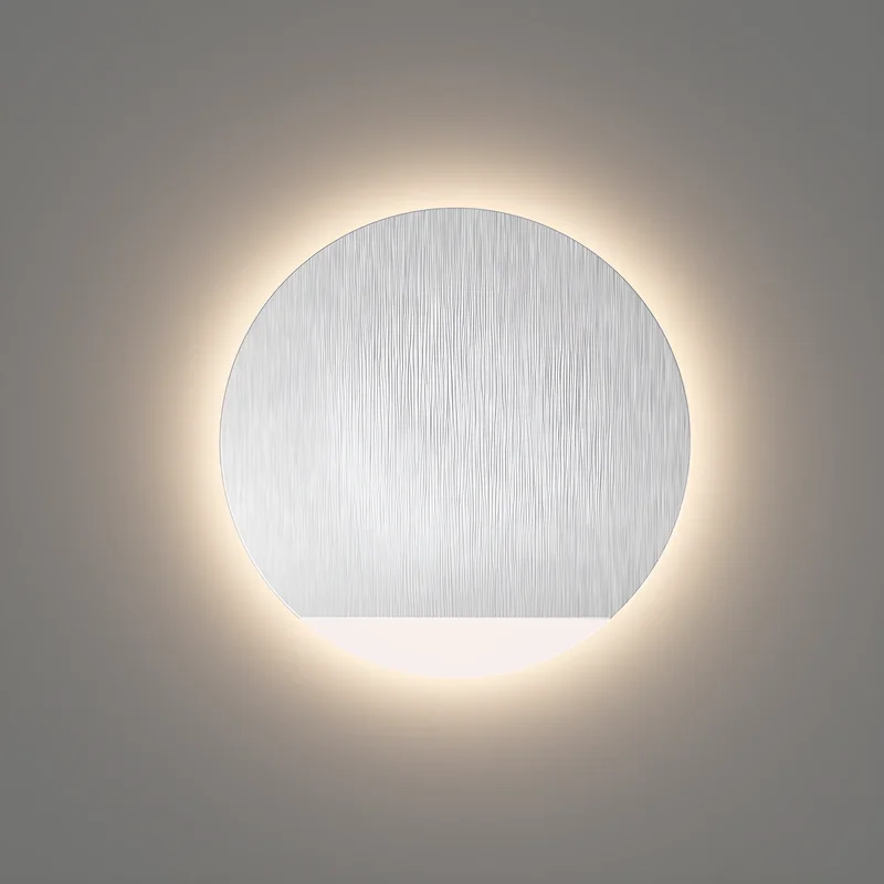Braytron LED Treppenbeleuchtung 230V Unterputz Wandeinbauleuchte 2W 200lm 3IN1 Farbwahl 3000K 4000K 6500K Stufenbeleuchtung Innen Treppenlicht Flur Wand Stufen (Rund Aluminium gebürstet downlight) – Ansicht 2
