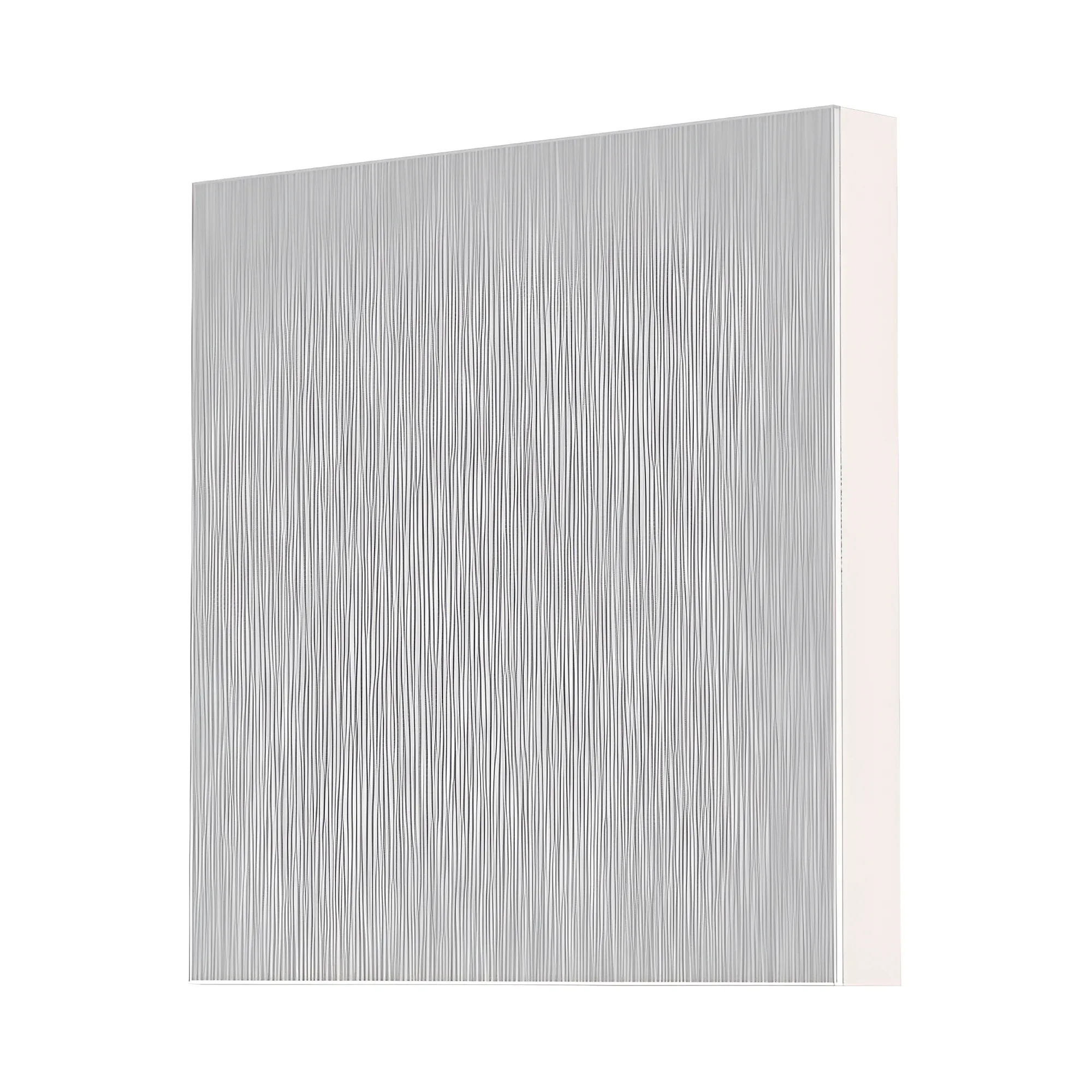 Cache pour luminaire d'escalier LED – Carré 1 feu, Argenté – BH07-00153