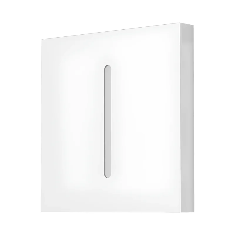 Braytron LED Treppenbeleuchtung 230V Unterputz Wandeinbauleuchte 2W 200lm 3IN1 Farbwahl 3000K 4000K 6500K Stufenbeleuchtung Innen Treppenlicht Flur Wand Stufen (Eckig Weiß geschlitzt) – Ansicht 3