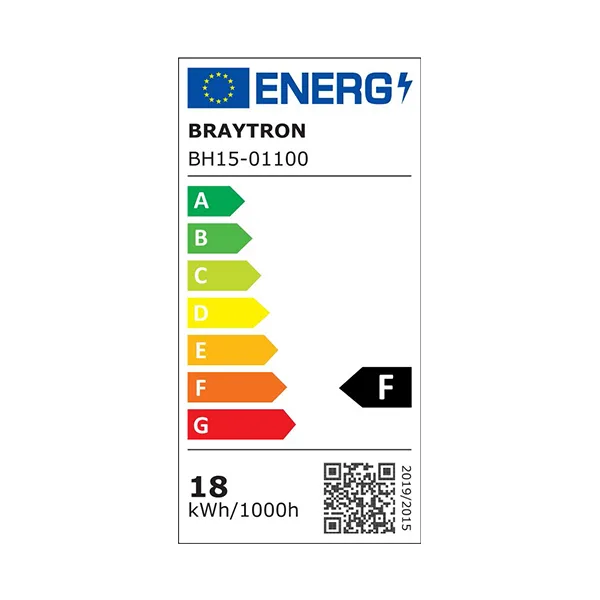 Braytron LED Deckenleuchte 18W Warmweiß 3000K, 1740 Lumen, IP44 Deckenlampe für Wohnzimmer, Küche, Flur (Weiß) – Ansicht 11