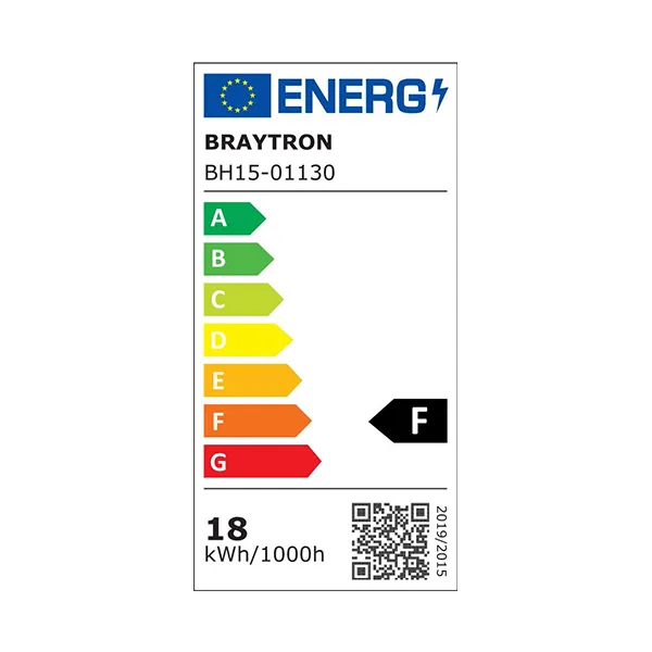 Braytron LED Deckenleuchte 18W Kaltweiß 6500K, 1740 Lumen, IP44 Deckenlampe für Wohnzimmer, Küche, Flur (Weiß) – Ansicht 10
