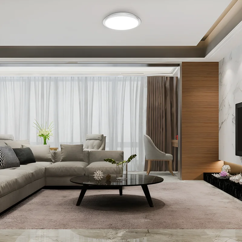 Braytron LED Wandleuchte 24W, 2450 Lumen, 3IN1 3IN1, IP20, Wandlampe für Innen und Außen, Metal (Weiß) – Ansicht 2
