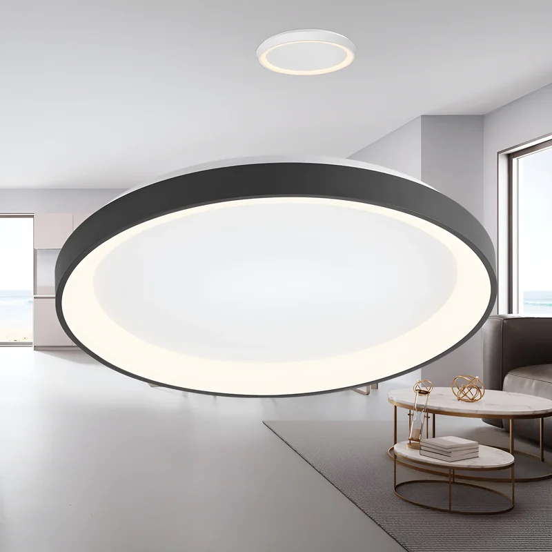 Braytron LED Wandleuchte 36W, 3200 Lumen, Warmweiß, Neutralweiß, Kaltweiß 3IN1, IP20, Wandlampe für Innen und Außen, Aluminium-PC (Schwarz) – Ansicht 2
