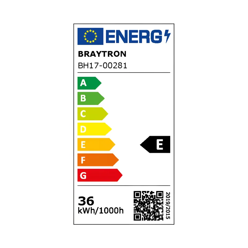 Braytron LED Wandleuchte 36W, 3200 Lumen, Warmweiß, Neutralweiß, Kaltweiß 3IN1, IP20, Wandlampe für Innen und Außen, Aluminium-PC (Schwarz) – Ansicht 7