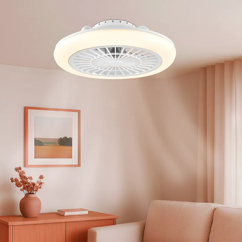 Braytron Deckenventilator mit Licht LED – 40W Deckenlampe + 20W Ventilator, Fernbedienung & App Steuerung, 3CCT Farbtemperatur, Ø45 cm moderner Deckenlüfter für Wohnzimmer, Schlafzimmer, Büro – Ansicht 2