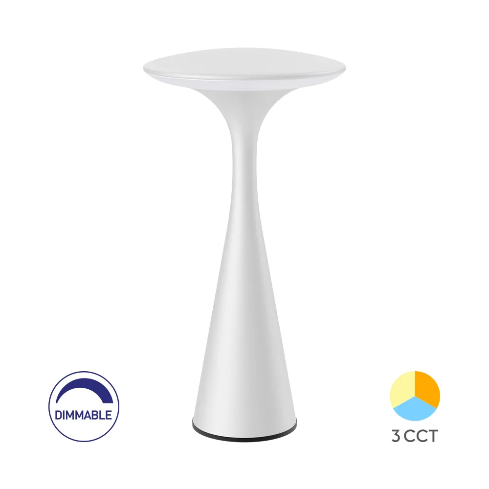 Lampe de Table LED Sans Fil – Tactile, Batterie 30h, 3 Ambiances, IP44, Rechargeable USB – BK06-00090