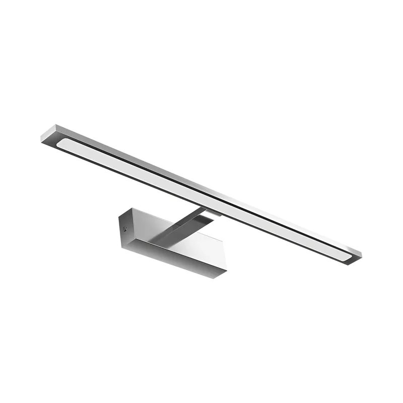 Braytron LED Spiegelleuchte Bad Spiegellampe Badlampe 60cm 3CCT IP44 Wandlampe Wandleuchte Schwarz/Chrom/Gold 12 Watt 900 Lumen (Silber) – Ansicht 3