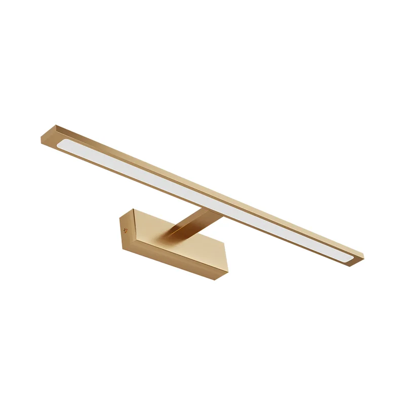 Braytron LED Spiegelleuchte Bad Spiegellampe Badlampe 60cm 3CCT IP44 Wandlampe Wandleuchte Schwarz/Chrom/Gold 12 Watt 900 Lumen (Gold) – Ansicht 3