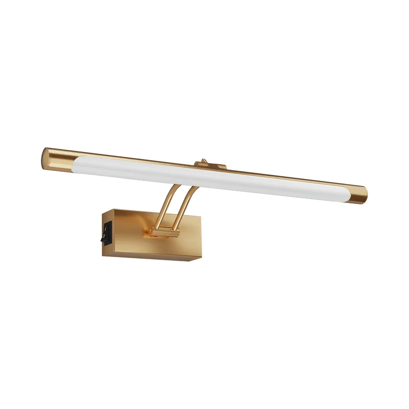 Braytron LED Spiegelleuchte Bad 40cm 8W – 3CCT Spiegel Lampe & Bilderleuchte – 700 Lumen Wandbeleuchtung für Bad, Gemälde & Bilder – Moderne Wandleuchte IP20 – Schwarz/Chrom/Gold (gold) – Ansicht 3