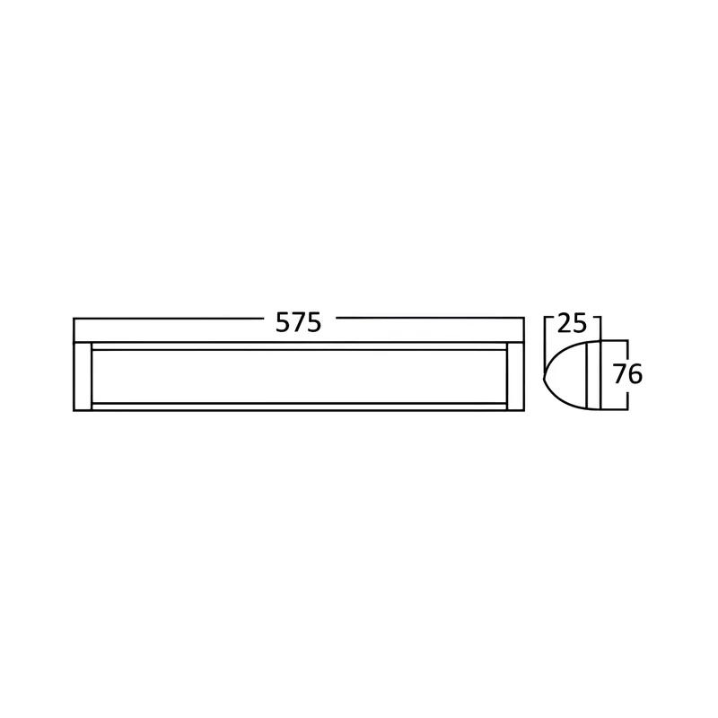 Braytron LED Werkstatt Leuchte Batten Lichtleiste Aluminium 600 mm 230V 18W 800 Lumen Super Helle Garagenbeleuchtung ultraleicht zur Montage (4000.0, Kelvin) – Ansicht 6