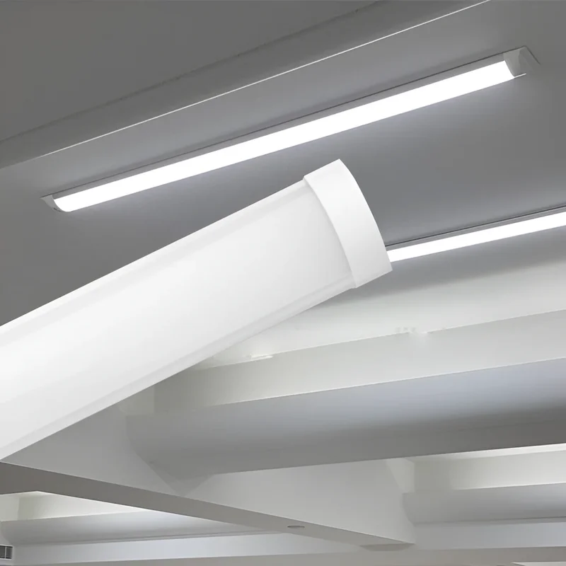 Braytron LED Werkstatt Leuchte Batten Lichtleiste Aluminium 600 mm 230V 18W 800 Lumen Super Helle Garagenbeleuchtung ultraleicht zur Montage (6500.0, Kelvin) – Ansicht 2