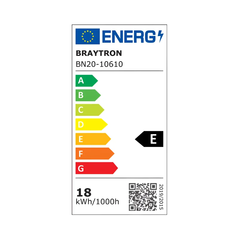 Braytron LED Lichtleiste 60 cm eckig 18W sehr hell mit 2160 Lumen, Neutralweiß 4000K, LED Batten Leuchte, Deckenleuchte für Küche, Garage, Keller, Werkstatt, Flur IP40 – Ansicht 9