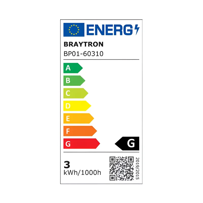 Braytron LED Einbaustrahler 5er Set – 230V, Ø68mm Lochmaß, ultraflach 26mm, 3W, Neutralweiß 4000K, Einbau LED Spots, Deckenstrahler rund mit integriertem Trafo, IP40 für Innenräume – Ansicht 8