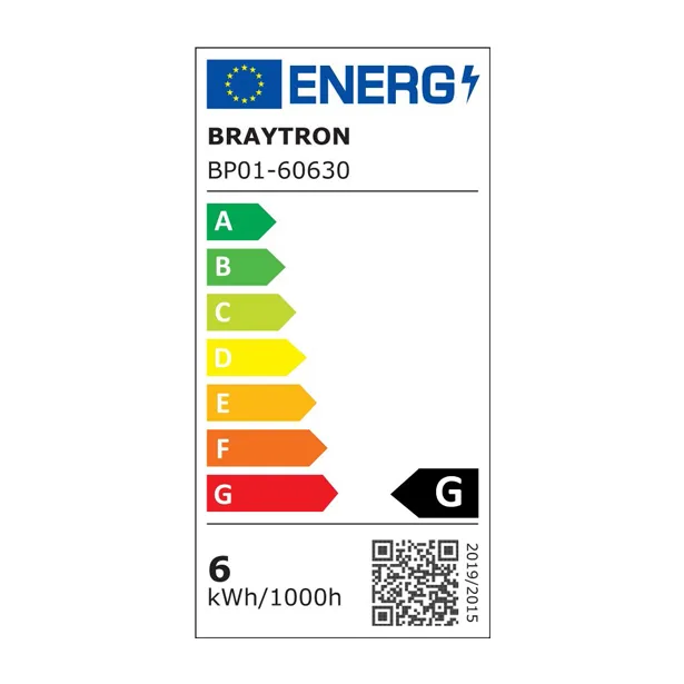 Braytron LED Deckenleuchte 6W 230V Anschluss Kaltweiß 6500K, 470 Lumen, IP40 Deckenlampe für Wohnzimmer, Küche, Flur (Weiß) – Ansicht 9