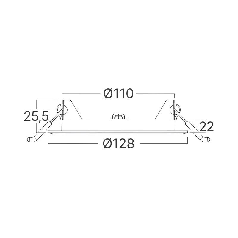 Braytron LED Deckenleuchte 6W 230V Anschluss Warmweiß, Neutralweiß, Kaltweiß 3IN1, 470 Lumen, IP40 Deckenlampe für Wohnzimmer, Küche, Flur (Weiß) – Ansicht 8