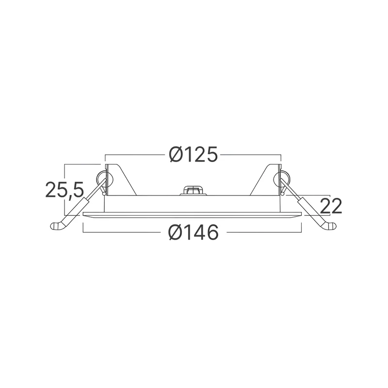 Braytron LED Deckenleuchte 9W 230V Anschluss Kaltweiß 6500K, 790 Lumen, IP40 Deckenlampe für Wohnzimmer, Küche, Flur (Weiß) – Ansicht 7