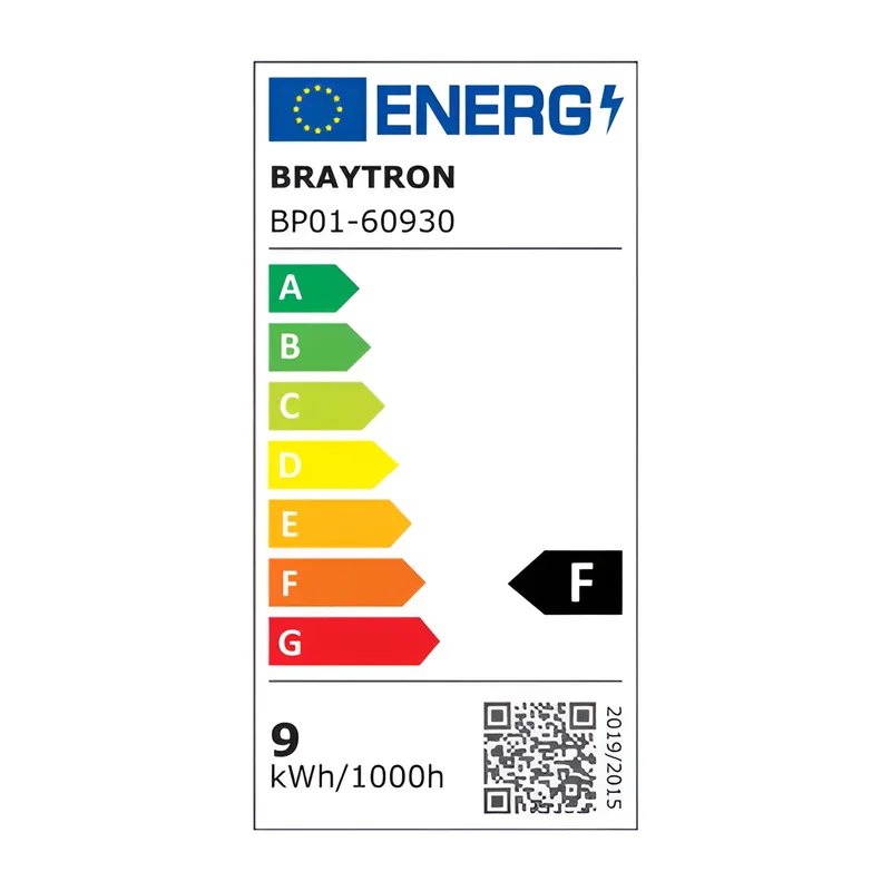 Braytron LED Deckenleuchte 9W 230V Anschluss Kaltweiß 6500K, 790 Lumen, IP40 Deckenlampe für Wohnzimmer, Küche, Flur (Weiß) – Ansicht 8