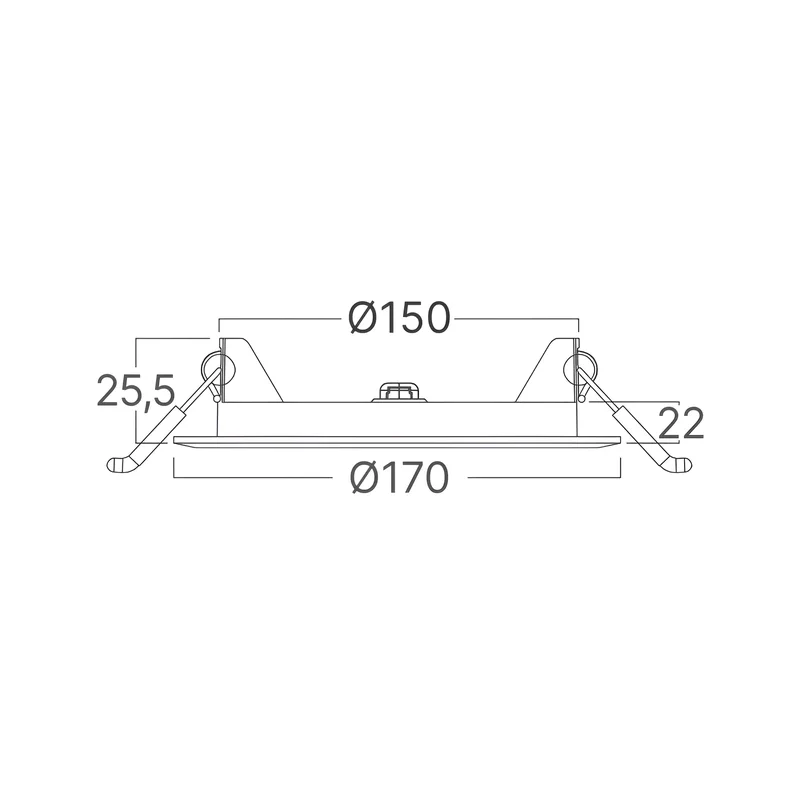 Braytron LED 12W 3CCT Einbauleuchten 230V, 1120LM Einbaustrahler Flach 13mm Einbauspots Deckenspots mit ontigriertem Trafo Spotlight, Wohnzimmer, Küche, Rund Panel (Weiß, 12W, 3CCT) – Ansicht 7