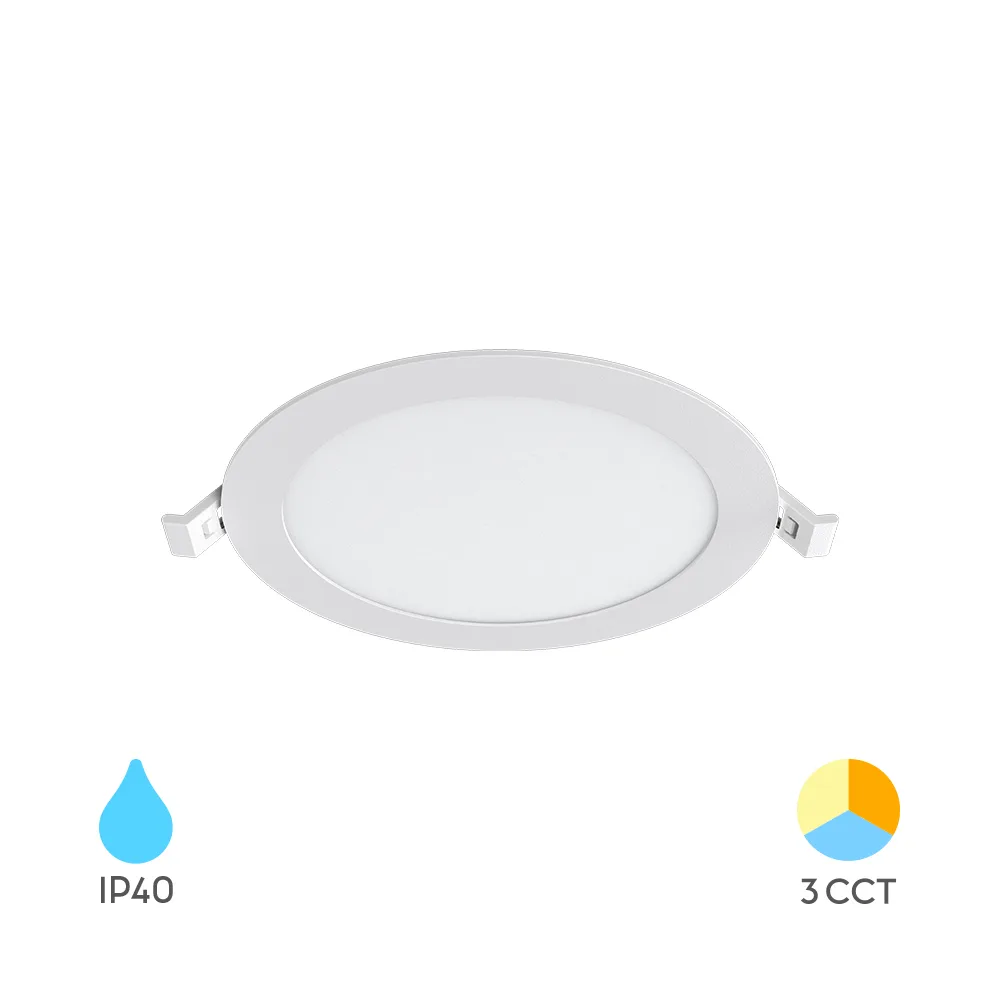Spot LED Encastrable 12W – 3CCT Sélectionnable, Ø170mm, 1120 lumens – BP01-61280