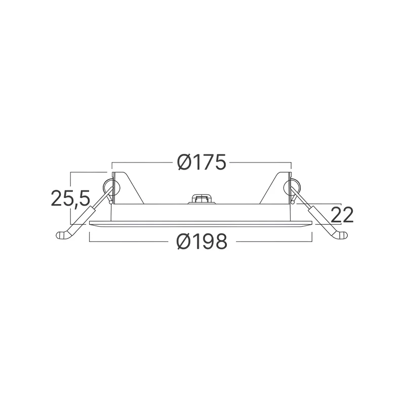 Braytron LED Deckenleuchte 15W 230V Anschluss Warmweiß 3000K, 1440 Lumen, IP40 Deckenlampe für Wohnzimmer, Küche, Flur (Weiß) – Ansicht 7