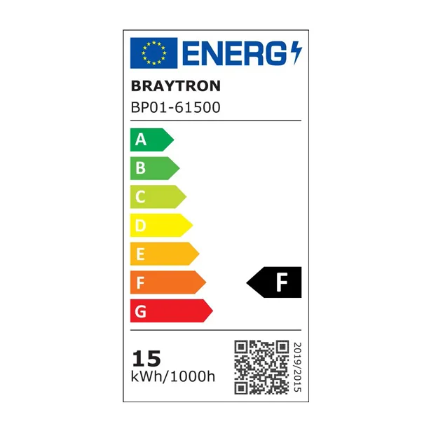 Braytron LED Deckenleuchte 15W 230V Anschluss Warmweiß 3000K, 1440 Lumen, IP40 Deckenlampe für Wohnzimmer, Küche, Flur (Weiß) – Ansicht 9