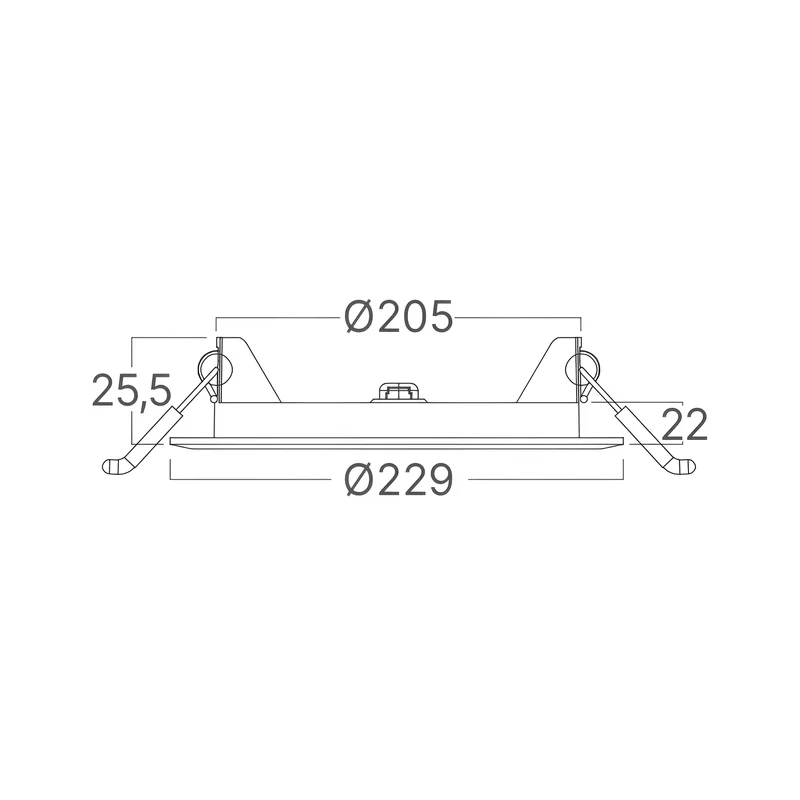 Braytron LED Deckenleuchte 18W 230V Anschluss Kaltweiß 6500K, 1760 Lumen, IP40 Deckenlampe für Wohnzimmer, Küche, Flur (Weiß) – Ansicht 7