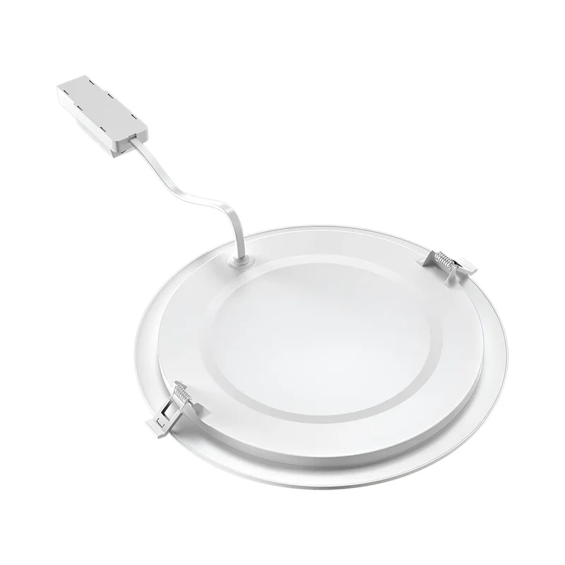 Braytron Ultraslim LED Einbaustrahler 18W Weiß Ø229mm 3CCT 230V 1760 Lumen IP40 Einbauspots 205mm Lochmaß 26mm Einbautiefe Warmweiß Neutralweiß Kaltweiß Nicht Dimmbar Deckenstrahler Flach Spot Panel – Ansicht 5