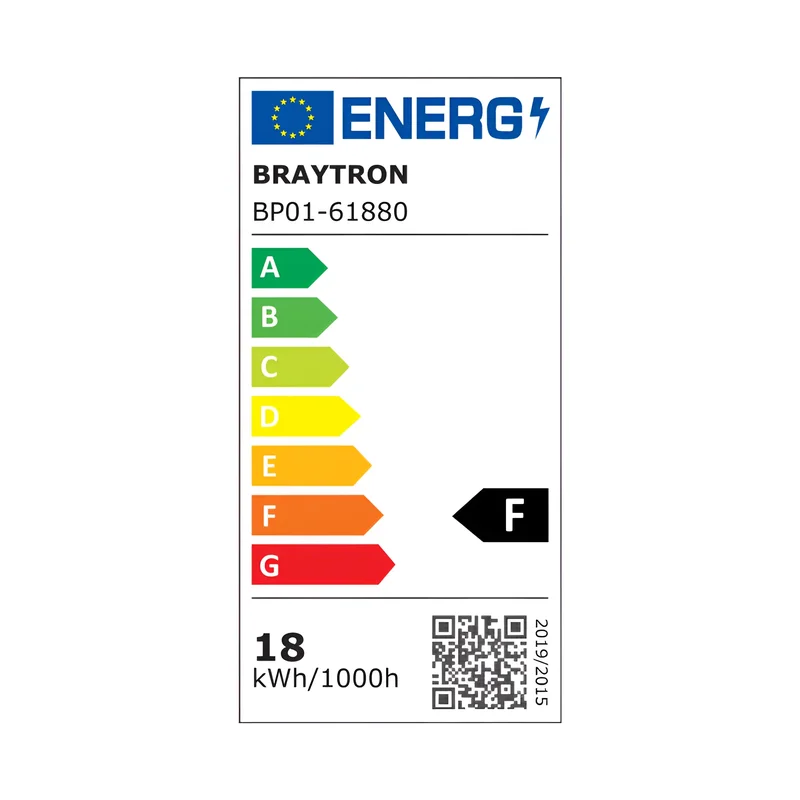 Braytron Ultraslim LED Einbaustrahler 18W Weiß Ø229mm 3CCT 230V 1760 Lumen IP40 Einbauspots 205mm Lochmaß 26mm Einbautiefe Warmweiß Neutralweiß Kaltweiß Nicht Dimmbar Deckenstrahler Flach Spot Panel – Ansicht 9