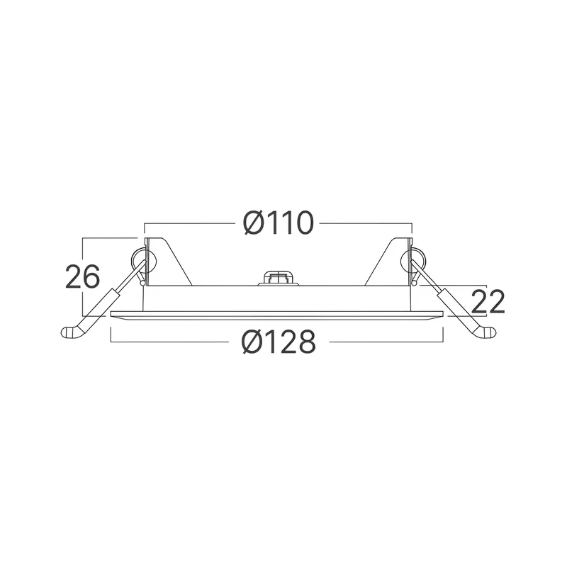 Braytron LED Deckenleuchte 6W 230V Anschluss Warmweiß, Neutralweiß, Kaltweiß 3IN1, 470 Lumen, IP40 Deckenlampe für Wohnzimmer, Küche, Flur (Weiß) – Ansicht 8