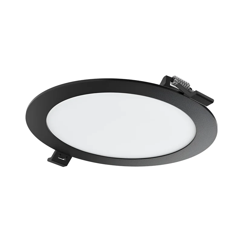 Braytron Ultraslim schwarz LED Einbaupanel Spot 12W Ø170mm Rund Dimmbar 3 Lichtfarben 3000K 4000K 6500K 1120lm 230V Deckenleuchte Einbaustrahler Flach 26mm Einbautiefe Panellampe für Wohnzimmer Büro – Ansicht 7