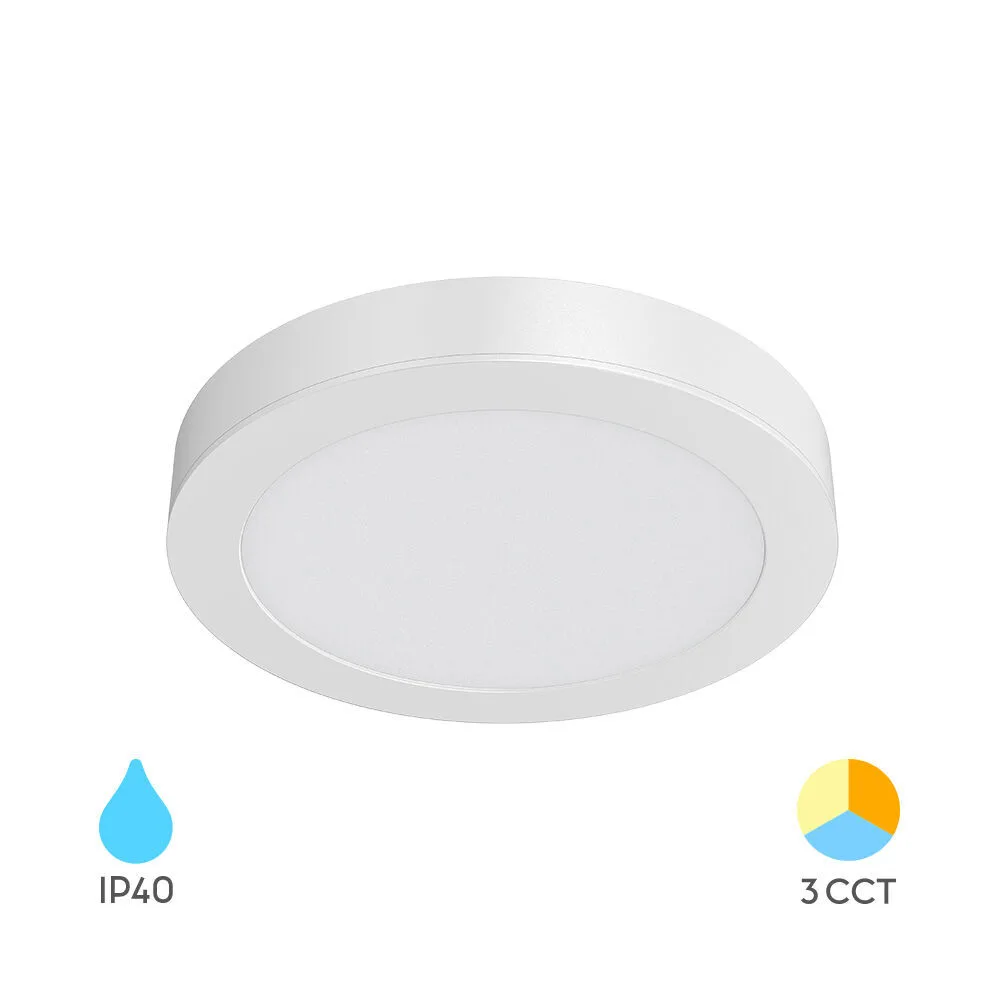 Panneau LED Rond Encastrable 12W – 3CCT Sélectionnable, 1120 lumens – BP03-61280